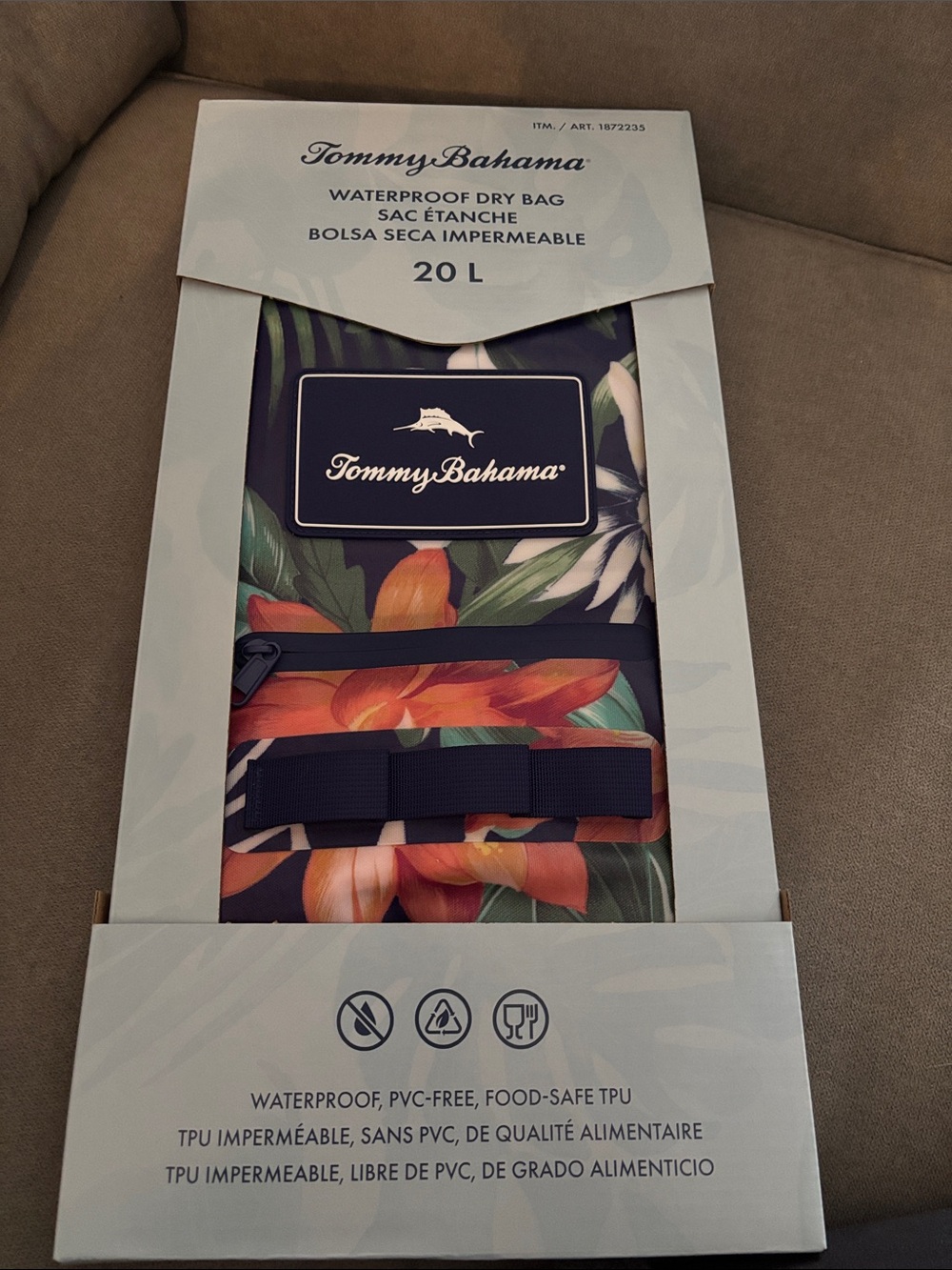 Tommy Bahama Tropical Floral Waterproof Dry Bag - New in Box